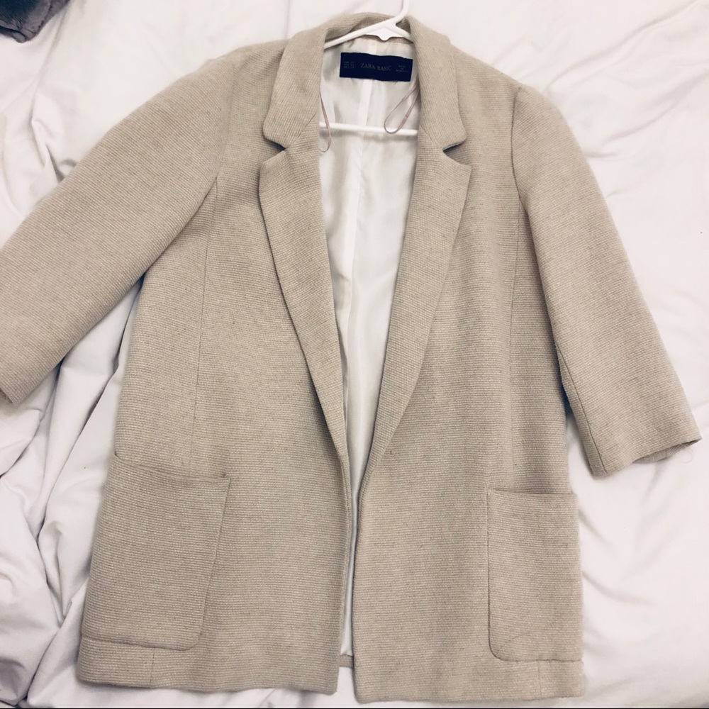 Zara Basics Taupe Blazer